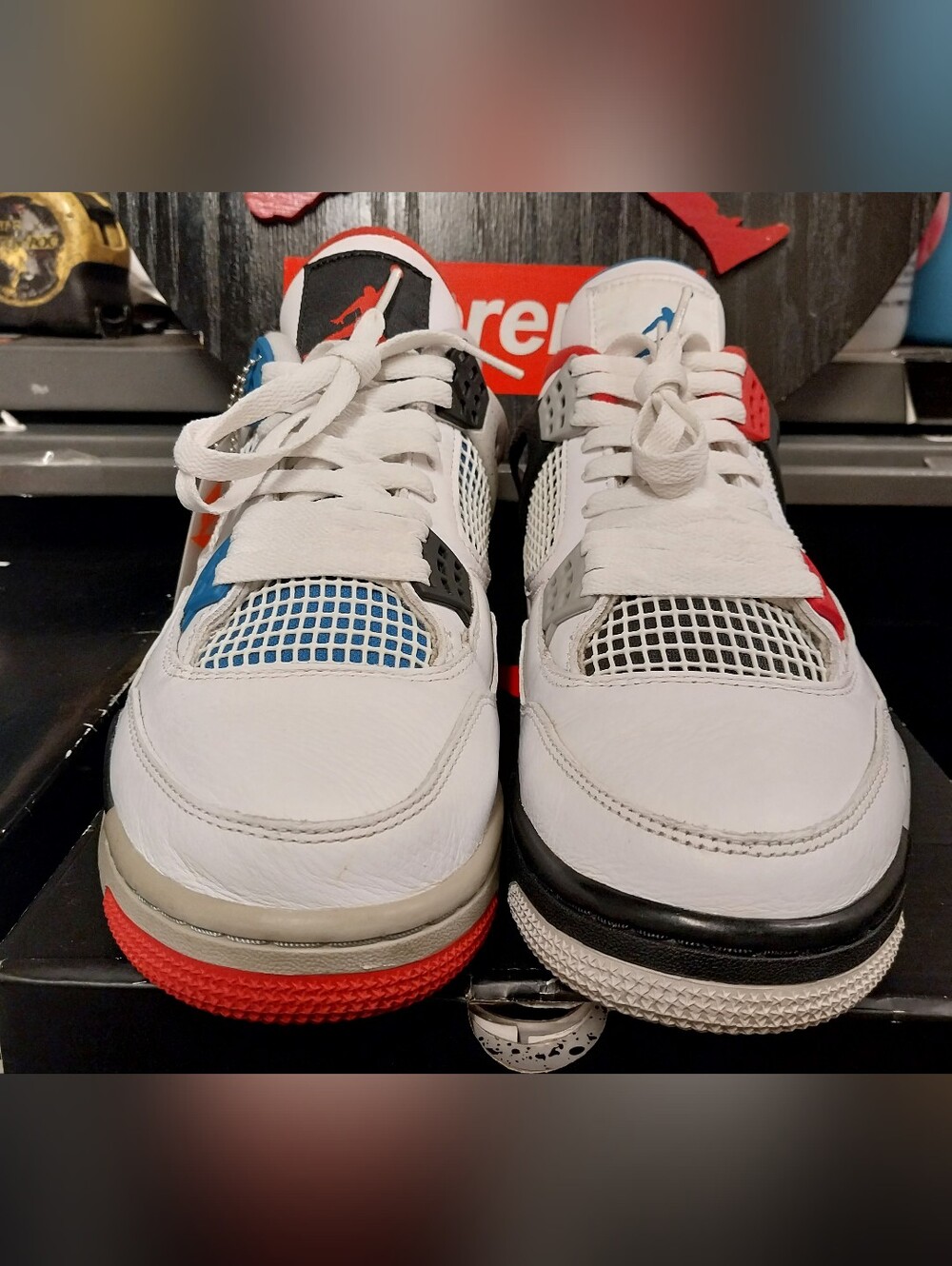 Retro Jordan 4 'What The' Size 9 Men's - Picture 6 of 16
